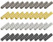 WeddHuis 40 pièces embouts de lacet en alliage,têtes de remplacement en métal,Têtes extrémité Corde,pour Lacet à Capuche Pantalon,Réparation Corde,couleur,noir,large,élastique (4 couleurs)