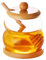 Dzmuero Pot a Miel, Pot de Miel avec Cuillere en Bois, 300ml Cuillère à Miel, Distributeur de miel, Pot à miel en bois dacacia avec couvercle, Récipient en verre scellé, Pot à miel à large ouverture