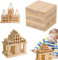 FeiOne 60 Stück Bastelholz klötzchen, Holzklötzchen zum Basteln, 110 x 22 x 8mm Holzbausteine bastelklötzchen Hölzchen, Holzstäbchen Basteln Holz für BAU und Vertäfelung, Heimwerkerprojekte und Deko