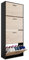 Casabel - Mueble zapatero de 24 pares - Estantería de gran capacidad para vestíbulo o pasillo - (ancho) 60 x (profundidad) 24 x (alto) 150 cm - Madera clara negra