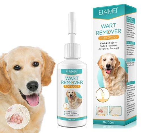 Hundewarzenentferner Flüssigkeit, Schmerzloses Haustier Warzen Entfernung Behandlung Serum, Dog SkinTag Entfernung, Natürliche Chemikalienfreie Formel für Safes Warzenentfernung, Krankheitsresistente