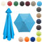 350CM/8 Baleines Auvent De Remplacement Pour Parasol De Jardin, Toile De Parasol Déporté, Housse De Rechange Pour Parasol D'extérieur, Polyester Anti UV 50+(Lake,8 RIBS/350CM(11.5FT))