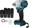 SOIMISS 1 Set Rechargeable Electric Impact Wrench for Automotive Construction and Aviation Durable Design Easy Control Compatible with Makita Batteries No Battery Included