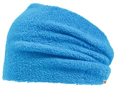 CHARM Herren Frottee Sport Stirnband - Damen Fitness Headband Schweißband Blau