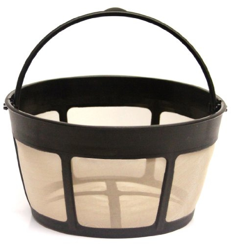 1 X THE ORIGINAL GOLDTONE BRAND Reusable Basket-style 10-12 Cup Coffee Filter with Screen Bottom by Gold Tone