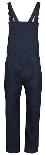 Fort - Bib 'N' Brace - 46W- Navy - Men's Workwear - Comfortable, Durable Painters & Decorators Overalls