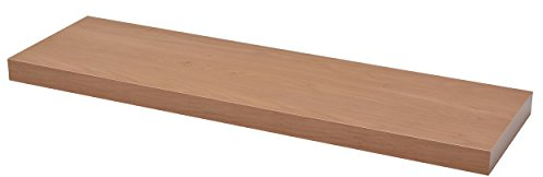 DURAline Wandregal, schwebend Eiche, 38 x 80 x 23,5 cm