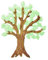 efco Baum Wachs Dekoration, Braun/Grün, 60 x 50 mm