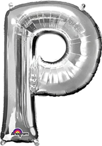 Anagram 32977 Letter P Silver Foil Balloon, 34,
