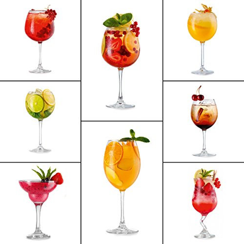Eurographics MB-MAG1057 Tasty Cocktails Deko-Magnete-Set, Kunststoff, Magnet, Bunt, 20.5 x 11.5 x 1.8 cm