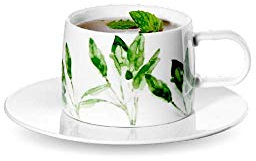 ASA Muga Tasse mit Unterteller, Salbei, 200 Ml