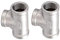 Merrday 2Pcs Edelstahl 304 Guss T Rohrfitting Klasse 150 1/2 NPT Female