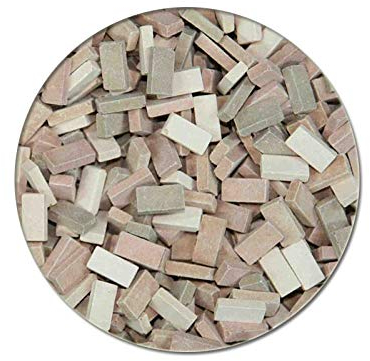 modellbahn-exklusiv Juweela 28074 - Ziegelsteine NF terrakotta Mix, 12.000 Stück, Spur H0, 1:87