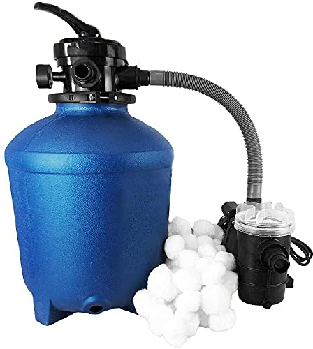 well2wellness® Pool Sandfilteranlage Trend Top Ø 380mm inkl. Filterpumpe mit 10,5m³/h und 1000g Filterbälle