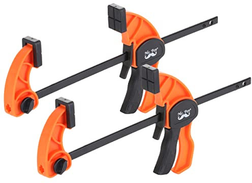 Mr. Pen- Bar Clamps for Woodworking, 6, 2 Pack, Orange, Quick Grip Clamps for Woodworking
