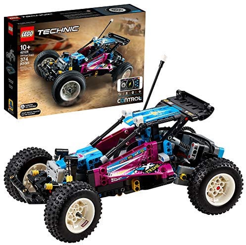 LEGO Technic Offroad Buggy 42124 Modellbausatz; App-gesteuertes Retro RC Buggy Spielzeug für Kinder, Neu 2021 (374 Teile)