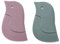TopHomer Grattoir en silicone, outil de nettoyage de cuisine en forme de pingouin, poêles, bols, ustensiles de nettoyage, grattoir à assiettes (vert + rose)