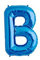 40cm Blau Folienballon Buchstabe B