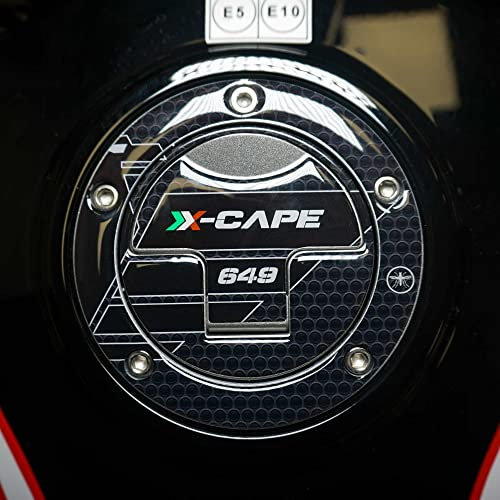 labelbike - 3D Aufkleber Dekoration und Schutz den Tankdeckel des Motorrads aus Harz mit Offizieller Lizenz Moto Morini X-CAPE 650 2021-2024 - Farbe Carbonschwarz