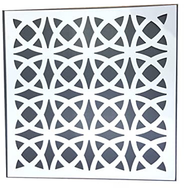 50x50cm Square MDF Decorative Screening Panels. Pack of 2. Made in UK By Vesey Gallery