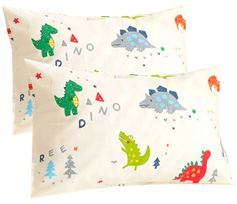 Kinder Kissenbezug 40x60 cm - 2er-Pack 100% Baumwolle Kopfkissenbezug mit Umschlagverschluss - Baby Kleinkind Kissen Kissenbezüge für Kinderwagen, für Kinderbettwäsche