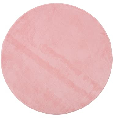 Gözze Badteppich, Rund, 110 cm Durchmesser, Rio Premium, Altrosa, 100000-110000-39