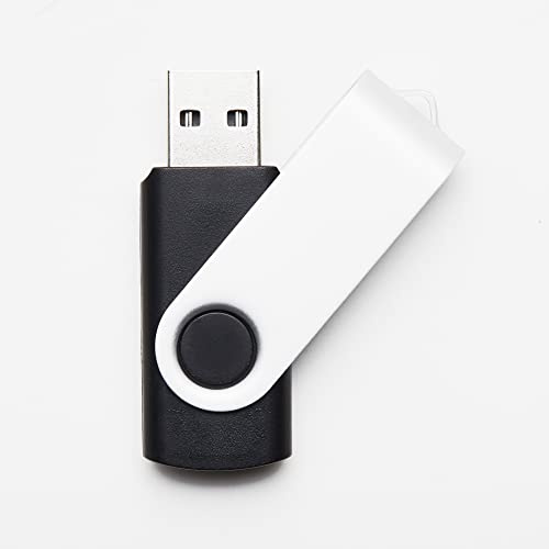 100 Stück Schwarz 512MB USB-Sticks USB 2.0 Swivel Design Flash Drive für die Datenspeicherung Großhandel Bulk (Schwarz, 512MB)