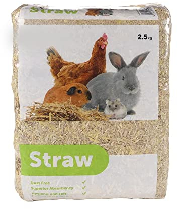 animallparadise - Paille 2.5 kg Soit 75 litres pour Rongeur et Basse Cour