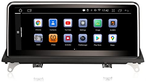 10.25 Inch Car Stereo for BMW X5/X6 E70 E71 2007-2010 with CCC System Car Radio Touchscreen, Support Apple Carplay Android Auto GPS Navigation, original Idrive Upgrade Car Stereo Display