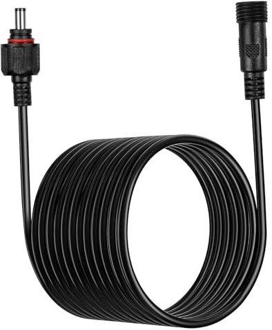 OSALADI Solar Lamp Water Pump Extension Cable 5m Dc Power Cord Outdoor Use Heavy Duty