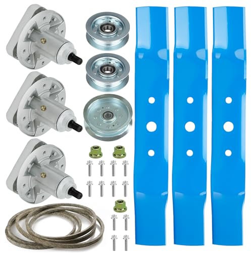 ILONPA Blade Spindelriemenspanner-Set für John Deere 121,9 cm L120 L130 GY20050 GY20785 GX20250 GY20568 GX20305 GY20571 GY20110 Deck-Umbau-Set