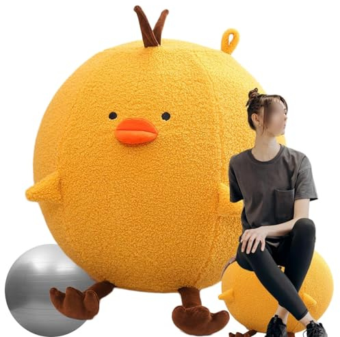 Homnova Gymnastikball Sitzball Büro Süßer Yogaball Dauerhaft Gymnastikball Abdeckung Staubdicht Faltbarer Stoffbezug Für Büro, Zuhause, Yoga, Pilates Und Schwangerschaft Auf,003,60cm