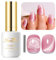 Imtiti Cat Eye Gel Nail Polish, 15ml Jelly Pink Glitter, Magnetic Gel Polish With Magnet, Crystal Holographic Galaxy Sparkly, Soak Off UV Led Manicure Nail Salon Kit