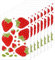 8 Stück Auto Erdbeeren Wall Stickers Vinyl Niedliche Obst Sticker Strawberry Aufkleber Wasserdicht Kawaii Strawberry Aufkleber Girl Sticker Pvc Aufkleber Auto Laptop Telefon Aufkleber Entferner