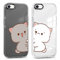 ZhuoFan 2 Stück Handyhülle Durchsichtige für iPhone 7/8 / SE 2020/2022 4,7 Hülle, Weich Silikon Schutzhülle Aesthetic Muster Design Dünn PC Case Stoßfest Kratzfest Bumper Cover, Katze 2