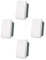 4 Pezzi Deviatore Unipolare 1P 16A compatibile con Vimar Plana colore Bianco incasso presa a muro confezione 4 pz