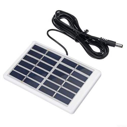 Yuanpgky Panneau solaire 5 W 6 V portable ultra fin en silicone polycristallin avec port USB pour téléphone portable, camping, escalade, randonnée