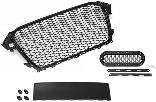 JLQFYWL Frontgrill Kühlergrill für Audi A4 B8 8K 11-15, Auto Frontgrill, Haube Mesh Kühlergrill, Auto Frontsto Stoßstange Frontgrill, Auto Zubehör