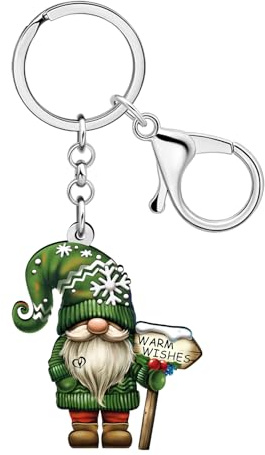 YAYAKO Acrylique Mignon Noël Nain Porte - Clés Accessoires Hiver Nain Dame Cadeau Voiture Porte - Clés Sac à Main Accessoires