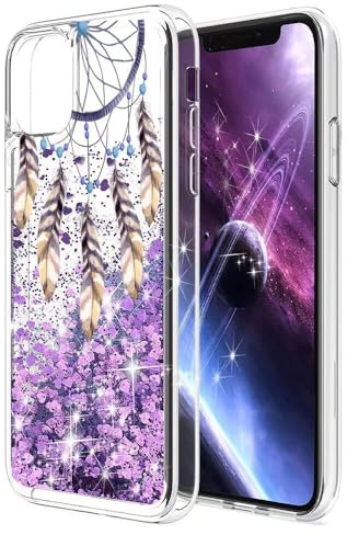 SEHEYA Kompatibel mit Samsung Galaxy A53 5G Hülle Glitzer Flüssig Treibsand Handyhülle Klar Dünne Silikon Case Schutzhülle Stoßfestes Bling Sparkle Cover Mädchen, Traumfänger