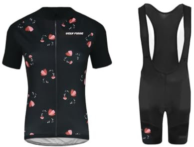 UGLY FROG Damen Radtrikot Sets Gel Gepolsterte Trägerhose Fahrradbekleidung Sommer Fahrradbekleidung Anzug