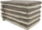kidparadise Gants de Toilette 14 x 22 cm - Coton - Lot de 10 Gants (Ivoire/Beige)