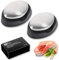 AOZUO Lot de 2 savons en acier inoxydable avec plateau de rangement, savon en acier inoxydable savon métallique moulin à savon solide savon de cuisine savon en acier inoxydable nettoyant cuisine savon