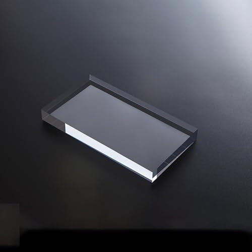 RISHORI Acrylblock Klare Quaderförmige Blöcke Rechteck Würfel Außergewöhnliche Klarheit Risers Starker Glanz Basis Für Die Präsentation Von Halsketten Osmetics,19.5x9.4x1cm