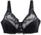 My+Orders,Bras for Women Floral Lace Full Coverage Plus Size Wire Free for Large Busts Pull On Comfort Breathable Soft Cup Bra with Adjustable Straps for Everyday Black