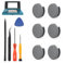 6PCS Analog Stick Cap for Nintendo 2DS 3DS 3DSXL 3DSLL Thumbsticks for Nintendo New 3DS New 3DSXL New 3DSLL New 2DSLL Sticks Caps Accessories with Repair Tools(Dark Gray)