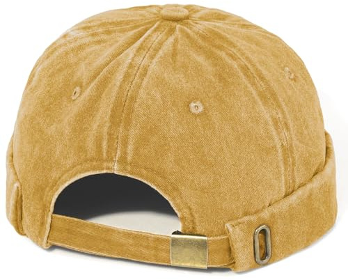 MESU Herren Docker Cap Brimless Hüte Arbeiter Sailor Cap Rolled Manschette Retro Beanie Hut