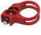 CNC Machined Aluminum Bike Shifter Clamp Ring Thumb Gear Lever Mount Compatible with Components(red)