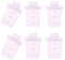 6 Pieces Baby Milk Powder Storage Containers Organiser Box Compact Design Milk Dispenser Infant Essential