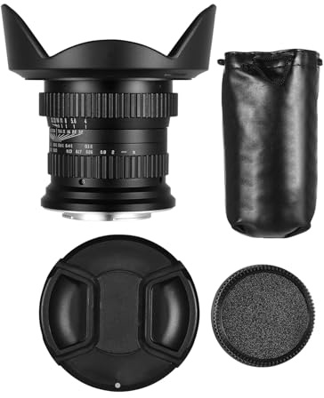 15mm f4.0 Obiettivo Macro, Grandangolo 120 Gradi per Full Frame APS - C, Compatibile con e - Apertura Ampia, Bassa Distorsione, Protezione Anti Graffio e Polvere